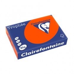 Papier Trophée A4 80g rouge cardinal ramette de 500 feuilles