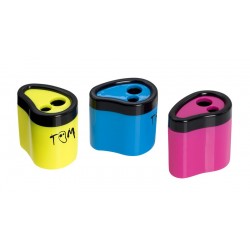 Taille-crayons 2 usages + réserve "Tom"