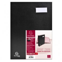 Parapheur Direction plastifié 24x32 24 compartiments noir