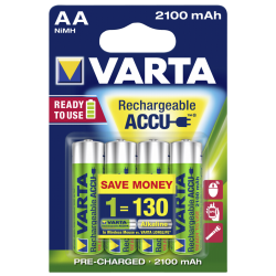 Pile rechargeable HR6 blister de 4