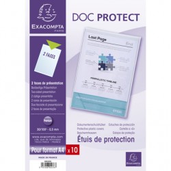 Etui A4 simple PVC 30/100 sachet de 10
