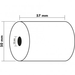Bobine offset 57x50x12 60g 1 pli lot de 10