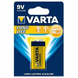 Pile 9 volts Longlife blister de 1