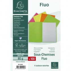 Sous-chemise Fluo 80g paquet de 100