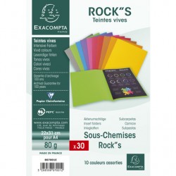 Sous-chemise Rock's 80g assorti paquet de 30