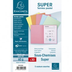 Sous-chemise Super 60 assorti paquet de 30