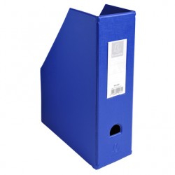 Porte-revues dos 100mm PVC bleu