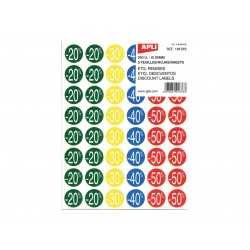 Etiquette 24mm remises assorti x240