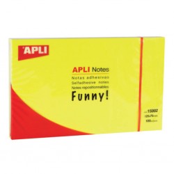 Apli Notes 75x125 100 feuilles jaune vif