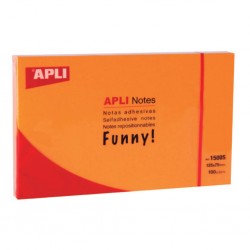 Apli Notes 75x125 100 feuilles orange vif