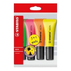 Surligneur Néon blister 3+1 gratuit