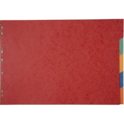 Intercalaire carte lustrée A3 italienne 5 positions