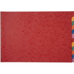 Intercalaire carte lustrée A3 italienne 12 positions
