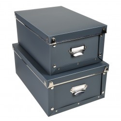 Lot de 2 boîtes de rangement