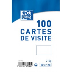 Carte visite 82x128 coffret de 100
