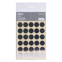 Etiquette 20mm argent pochette de 90