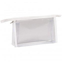 Trousse rectangulaire transparente pailletée