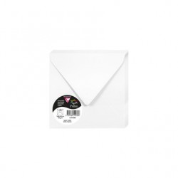 Enveloppe Pollen 140x140 120g blanc paquet de 20