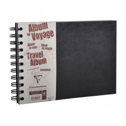 Album voyage spiralé Age Bag A5 paysage 80 pages noir