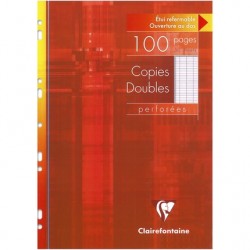 Copie double perforée A4 séyès 100 pages
