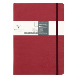 Carnet brochure Age Bag + élastique A5 DOT 192 pages rouge