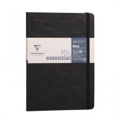 Carnet brochure Age Bag + élastique A5 ligné 192 pages noir