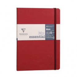 Carnet brochure Age Bag + élastique A5 ligné 192 pages rouge