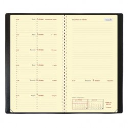 Agenda Italsept S + répertoire Impala noir