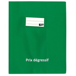 Protège-cahier 17x22 PVC 19/100 vert