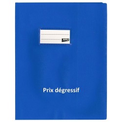 Protège-cahier 17x22 PVC 19/100 bleu