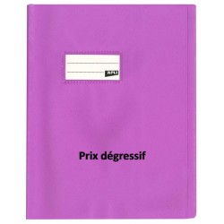 Protège-cahier 17x22 PVC 19/100 violet