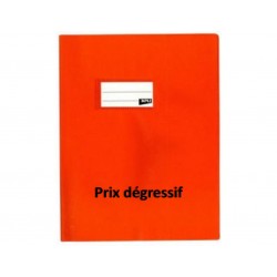 Protège-cahier 17x22 PVC 19/100 orange