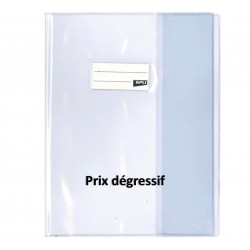 Protège-cahier 17x22 PVC 19/100 incolore