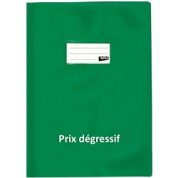 Protège-cahier 24x32 PVC 19/100 vert