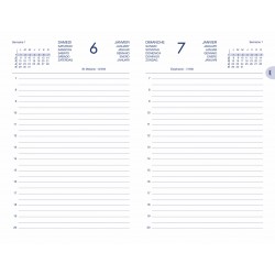 Agenda carré 1 jour travers 14x22