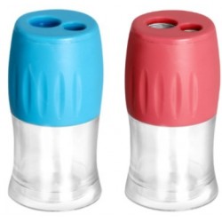 Taille-crayons 2 usages intérieur plastique + réserve