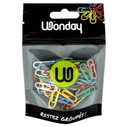 Attache-lettres couleurs 25mm x100 LS