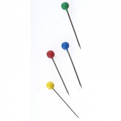 Epingle tête ronde couleurs x50 LS
