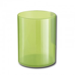 Pot à crayons translucide vert