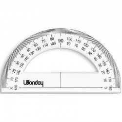 Rapporteur 180° 12cm plastique