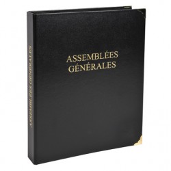 Reliure assemblée générale coins métal + recharge 100 feuilles