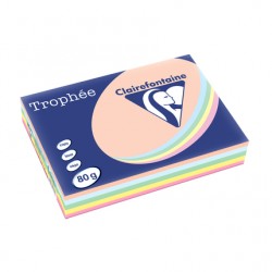 Papier Trophée A4 80g assorti pastel ramette de 500 feuilles