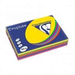 Papier Trophée A4 80g assorti intense ramette de 500 feuilles