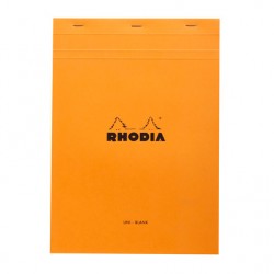 Bloc Rhodia A4 80g agrafé uni 160 pages