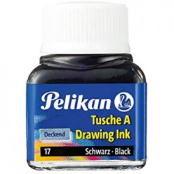 Encre de Chine noire flacon 10ml