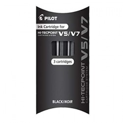 Recharge V5/V7 noir x3