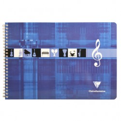 Cahier musique spiralé A4 italienne 50 pages