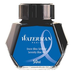 Encre Waterman bleu effaçable flacon de 50ml