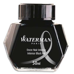 Encre Waterman noir flacon de 50ml