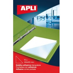 Coin autocollant 100x100mm pochette de 10